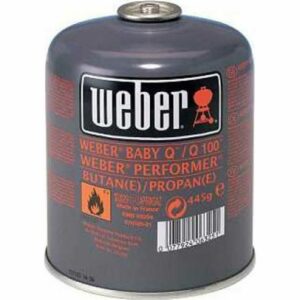 Weber Φιάλη Υγραερίου για Γκαζάκι με Βαλβίδα Ασφαλείας 445gr για Βaby Q & Performer 17514