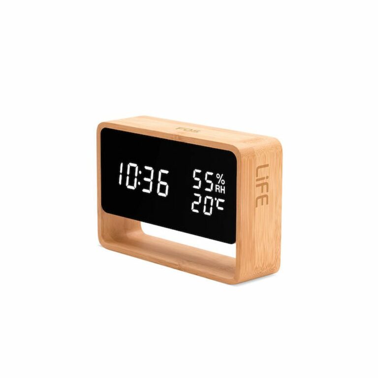 Life Fos 221-0359 Ψηφιακό Θερμόμετρο/Υγρόμετρο Εσωτερικού Χώρου με Ρολόι/Ξυπνητήρι/Φωτάκι Νυκτός